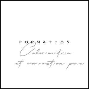 Acompte formation Colorimétrie & correction PMU